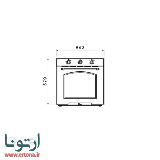 فر برقی و گازی بیمکث مدل MF0041E-G